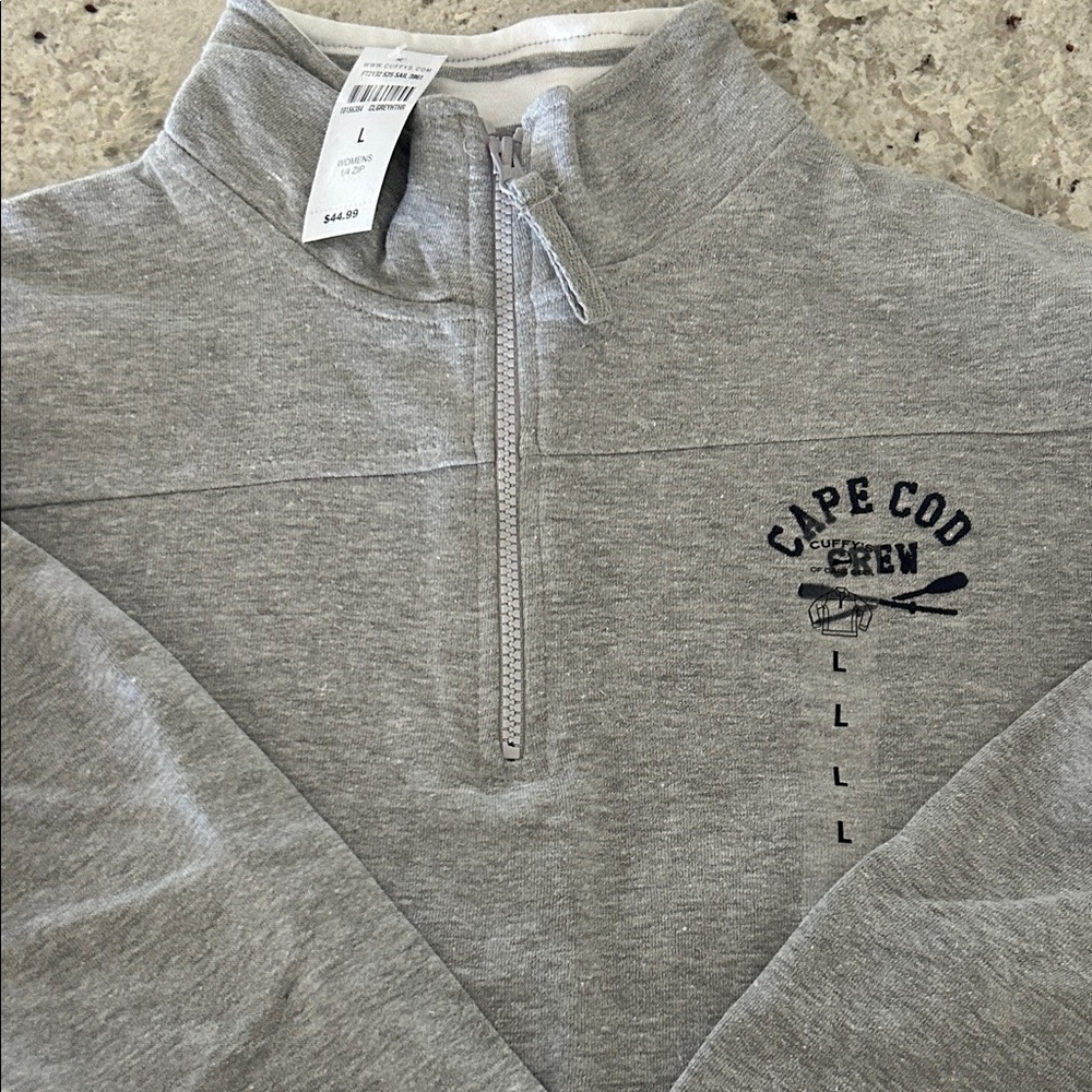 Cape Cod Crew Women's Gray Zip-Up Sweater